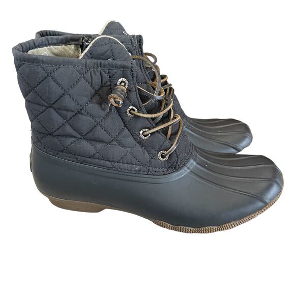 Sperry Women's Saltwater Quilted Duck Boot Size 7.5 - Picture 3 of 9